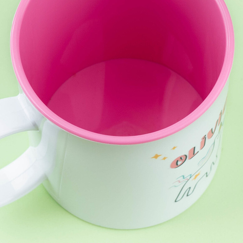 Personalisierte Tasse mit Foto Collage Text auf Weiß Farb Verändernd Becher